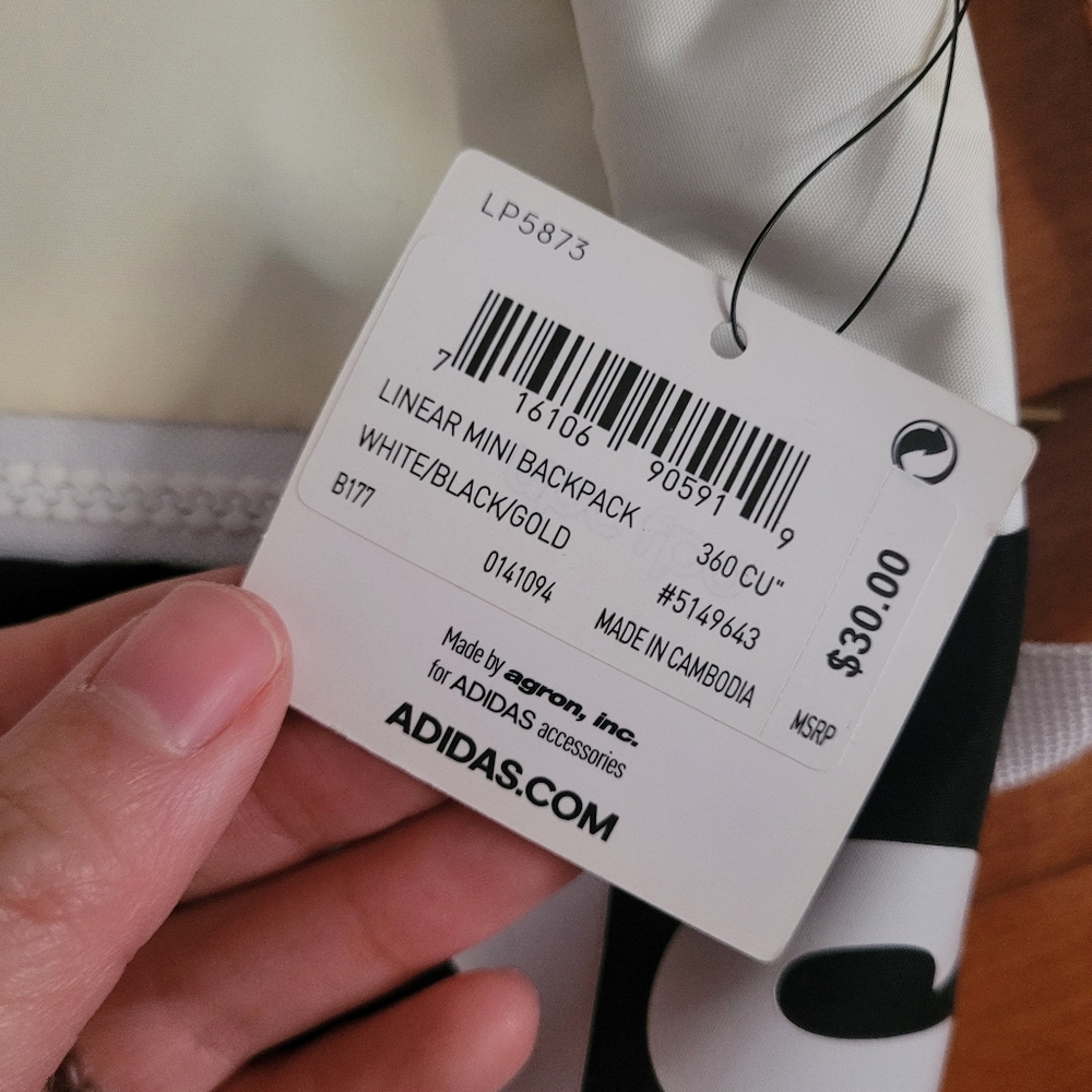 NEW Adidas Linear Mini Backpack - Picture 6 of 6